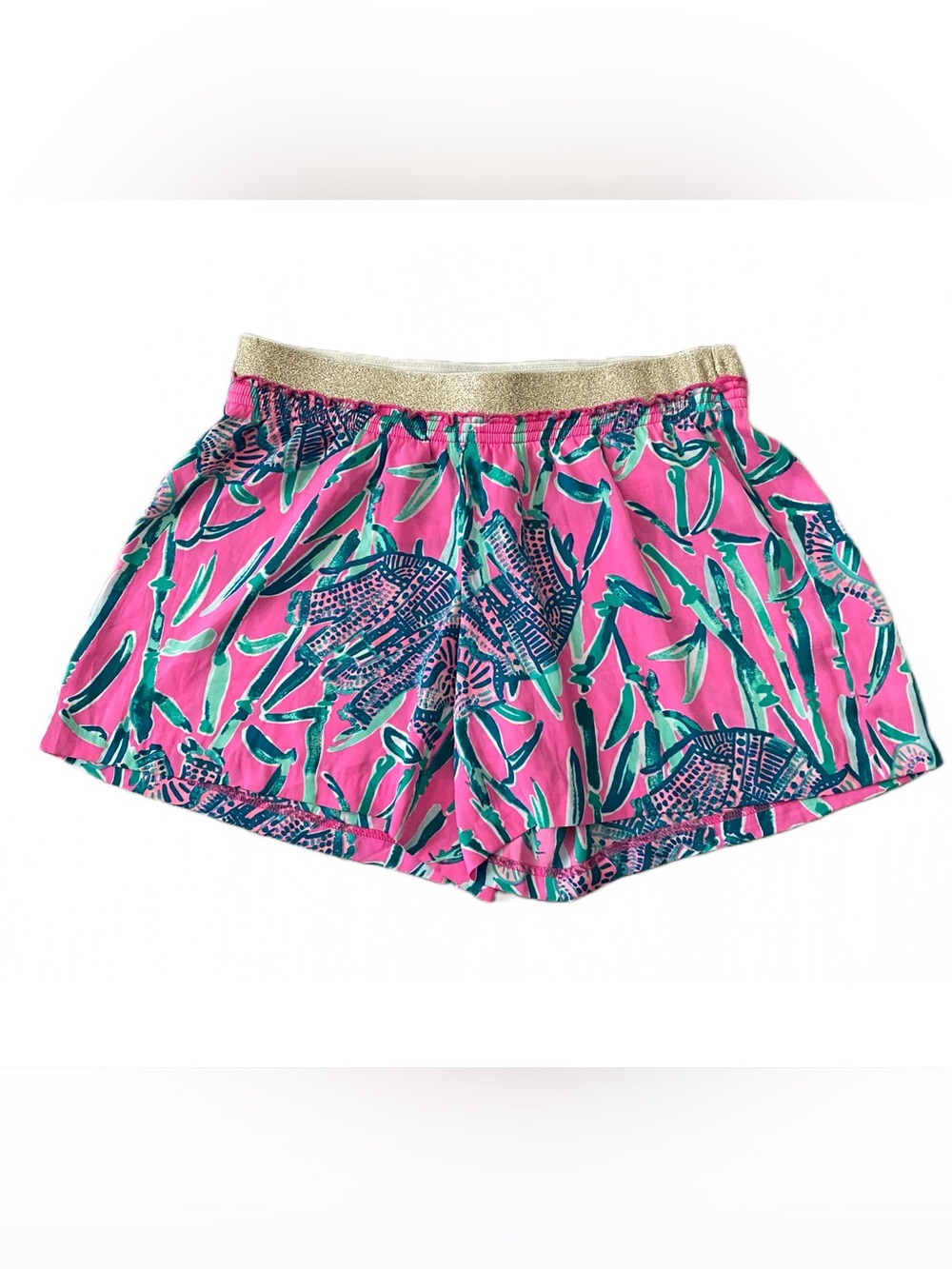 Lilly Pulitzer Rylan Pull On Summer Shorts Small S Mandevilla Pink Extra Lucky